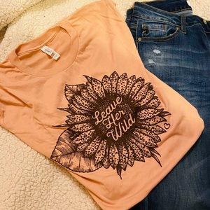 Leave her wild Cheekys tshirt